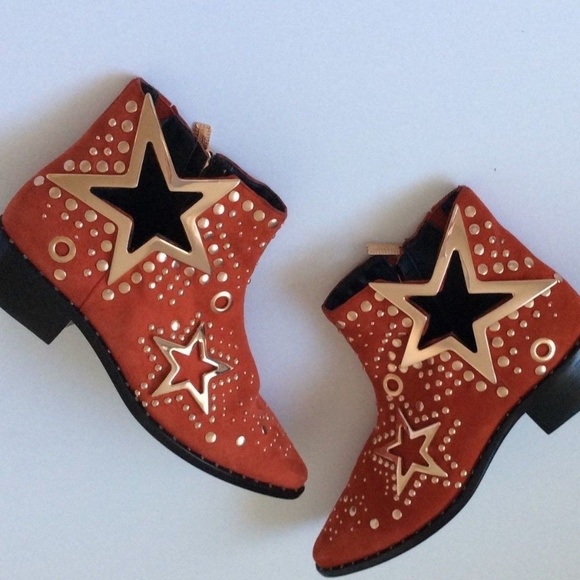 Ivy Kirzhner Shoes - Ivy Kirzhner Stardust Red Suede Ankle Boots